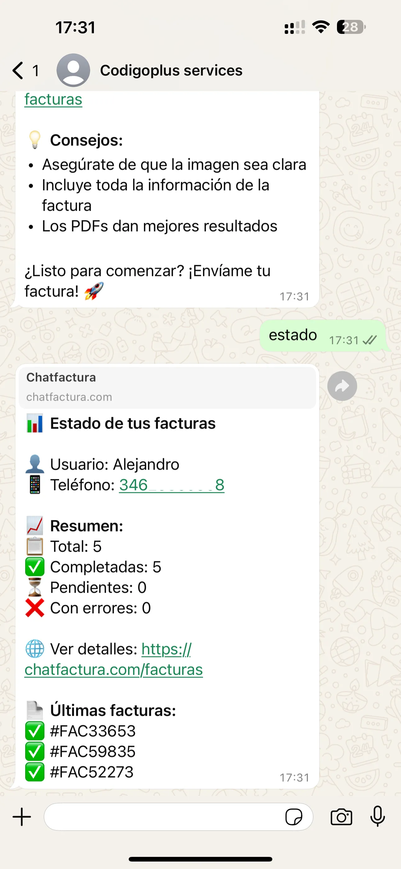Ejemplo de informe